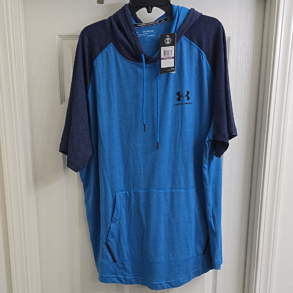 Under Armour Blue Athletic Hoodie Shirt